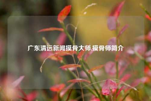 广东清远新闻摸骨大师,摸骨师简介