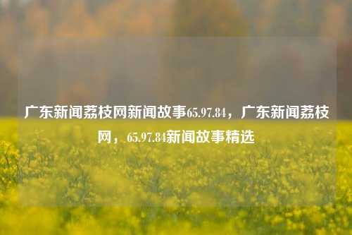 广东新闻荔枝网新闻故事65.97.84，广东新闻荔枝网，65.97.84新闻故事精选