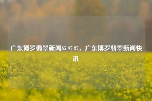 广东博罗翡翠新闻65.97.87，广东博罗翡翠新闻快讯