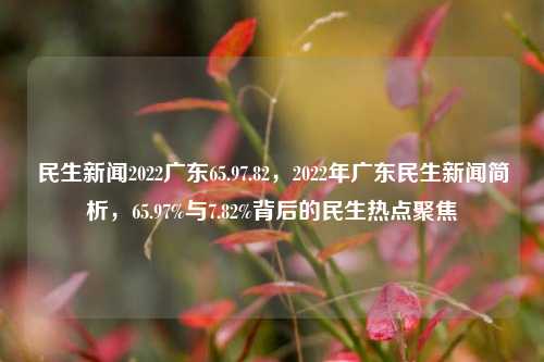 民生新闻2022广东65.97.82，2022年广东民生新闻简析，65.97%与7.82%背后的民生热点聚焦