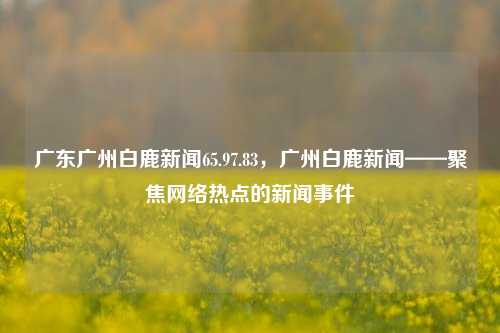 广东广州白鹿新闻65.97.83，广州白鹿新闻——聚焦网络热点的新闻事件