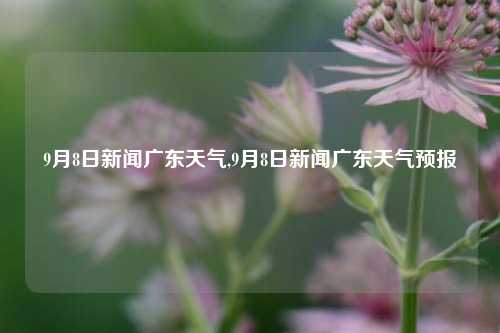 9月8日新闻广东天气,9月8日新闻广东天气预报