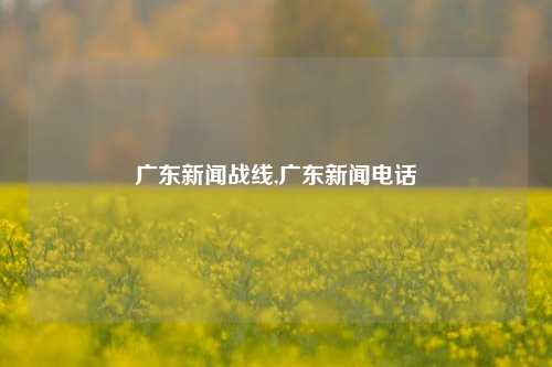 广东新闻战线,广东新闻电话