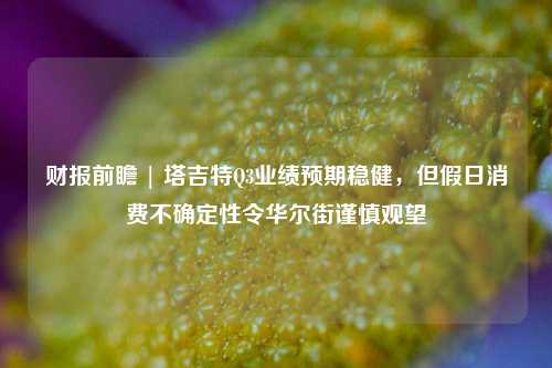 财报前瞻 | 塔吉特Q3业绩预期稳健，但假日消费不确定性令华尔街谨慎观望