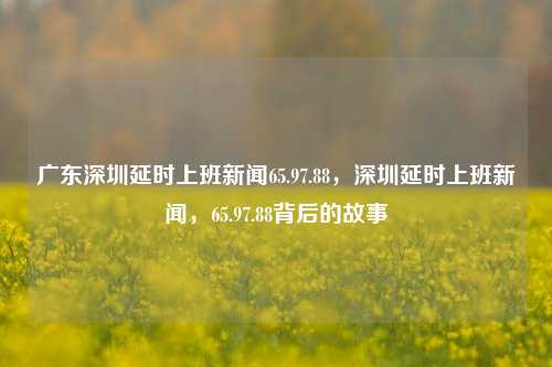 广东深圳延时上班新闻65.97.88，深圳延时上班新闻，65.97.88背后的故事