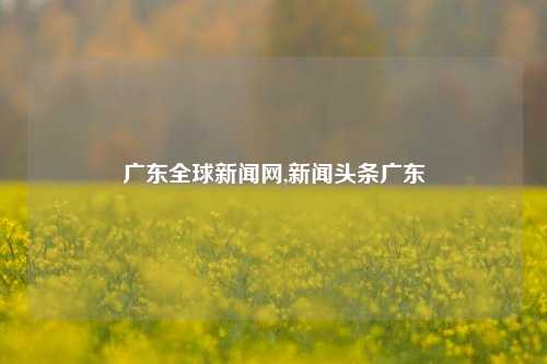 广东全球新闻网,新闻头条广东