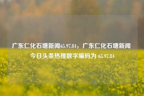 广东仁化石塘新闻65.97.84，广东仁化石塘新闻 今日头条热搜数字编码为 65.97.84