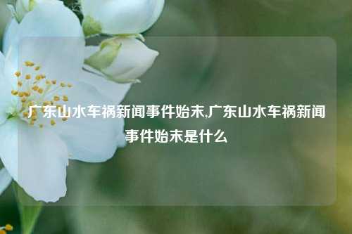 广东山水车祸新闻事件始末,广东山水车祸新闻事件始末是什么