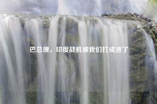 巴总理，印度战机被我们打成渣了