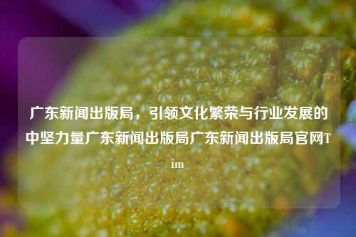 广东新闻出版局，引领文化繁荣与行业发展的中坚力量广东新闻出版局广东新闻出版局官网Tim